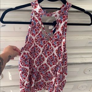 Open Back and low front halter top